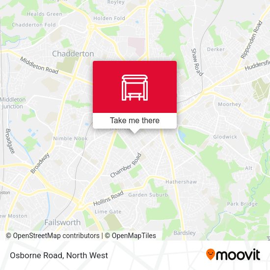 Osborne Road map