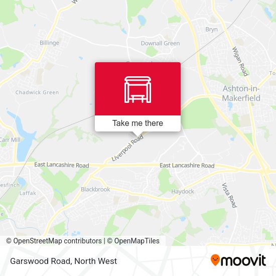 Garswood Road map