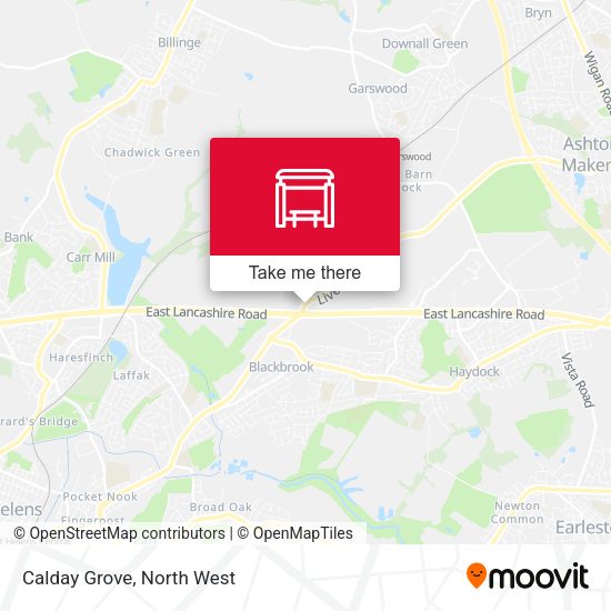 Calday Grove map