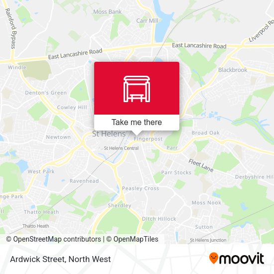 Ardwick Street map
