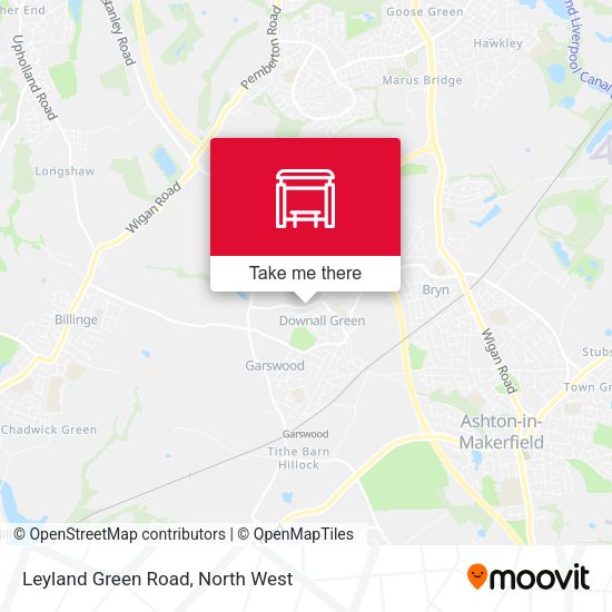 Leyland Green Road map
