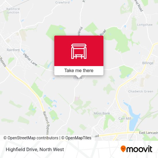 Highfield Drive map