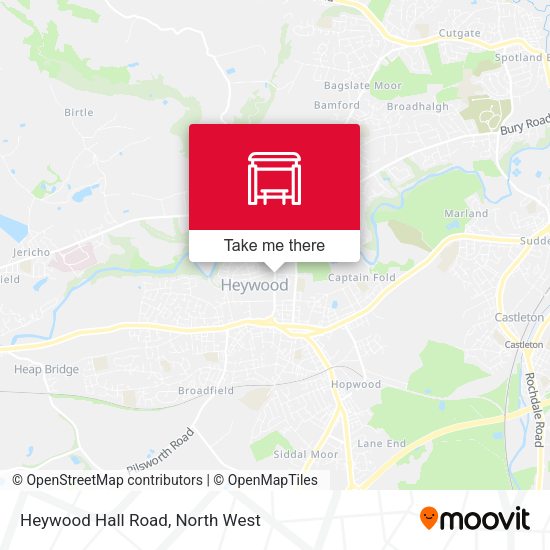 Heywood Hall Road map