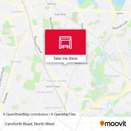 Carnforth Road map