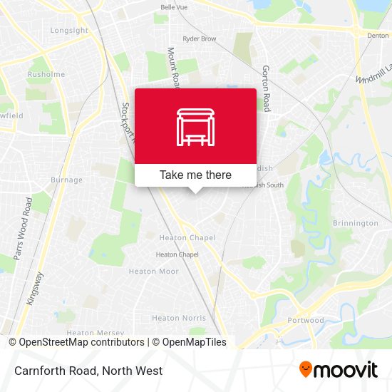 Carnforth Road map