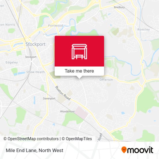 Mile End Lane map