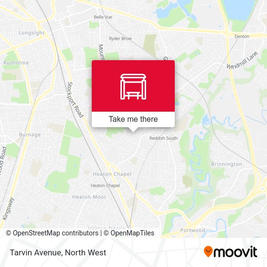 Tarvin Avenue map