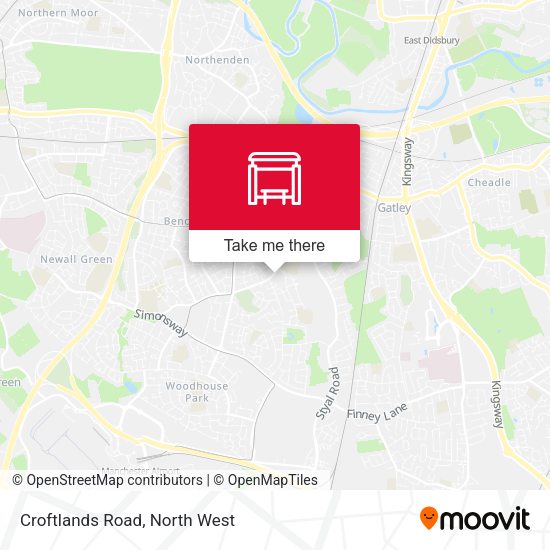 Croftlands Road map