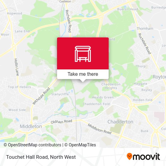 Touchet Hall Road map