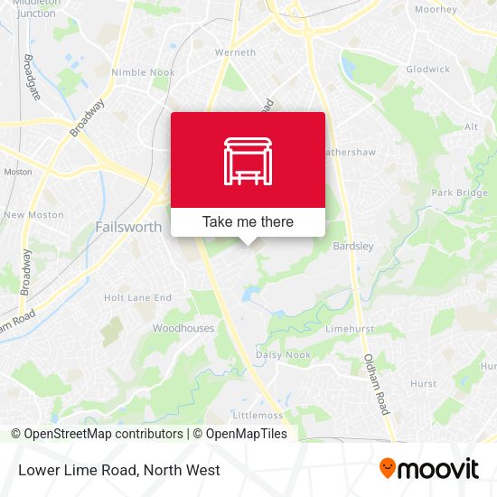 Lower Lime Road map