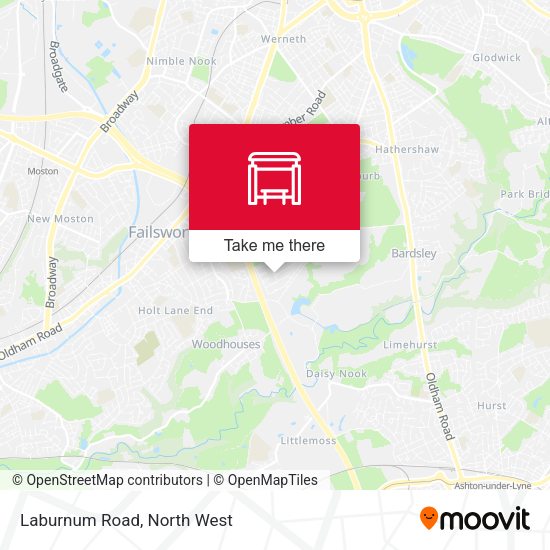 Laburnum Road map