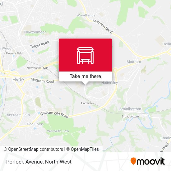 Porlock Avenue map