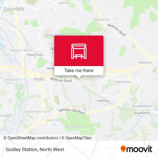 Godley Station map
