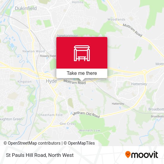 St Pauls Hill Road map