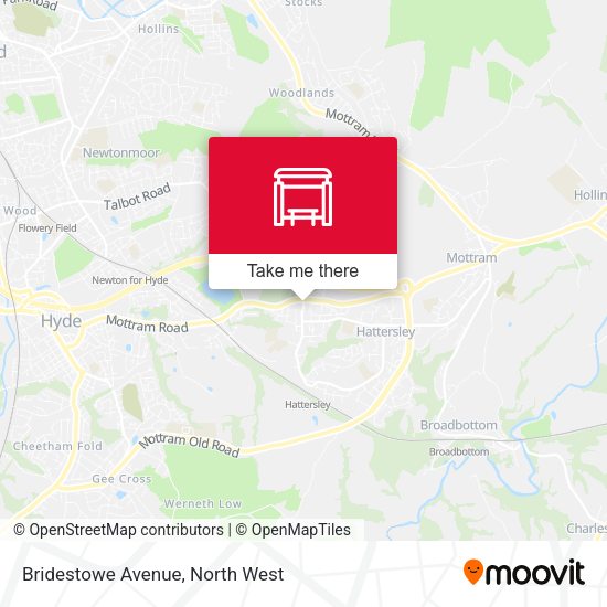 Bridestowe Avenue map