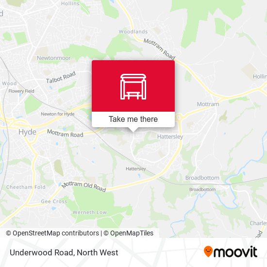 Underwood Road map