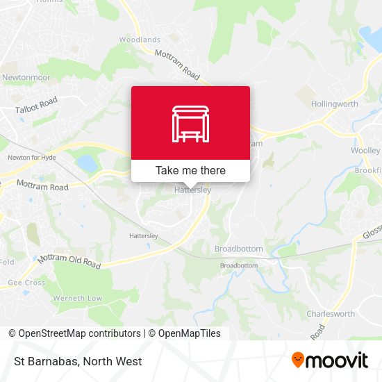 St Barnabas map