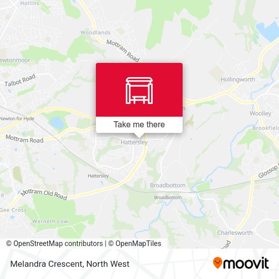 Melandra Crescent map