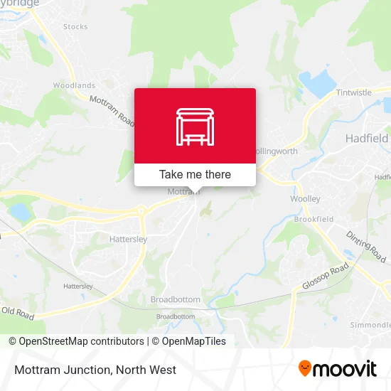 Mottram Junction map