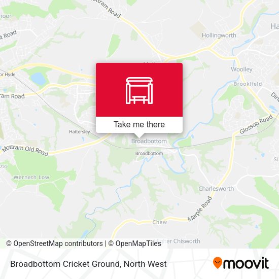 Broadbottom Cricket Ground map