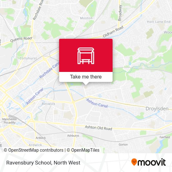 Ravensbury School map