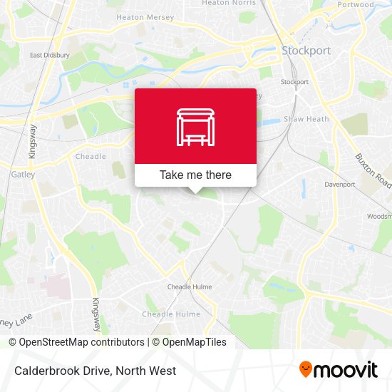 Calderbrook Drive map