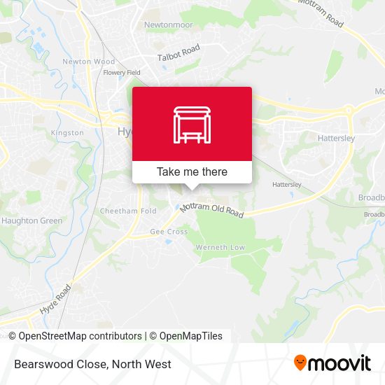 Bearswood Close map