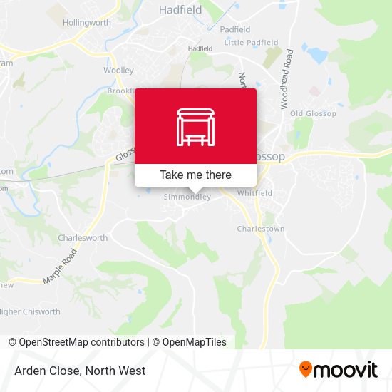 Arden Close map