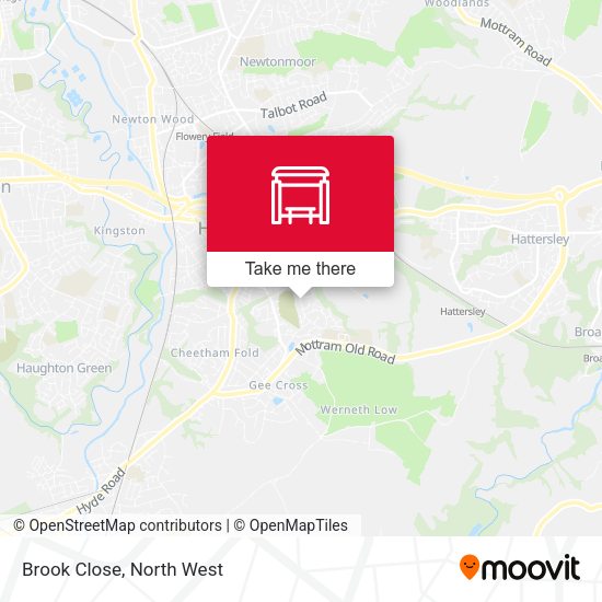 Brook Close map