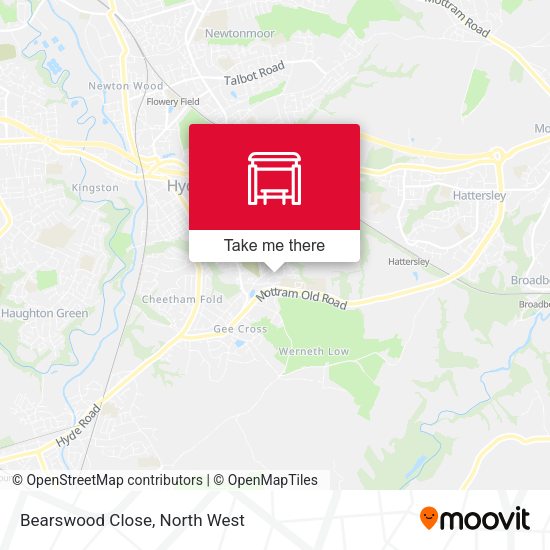 Bearswood Close map