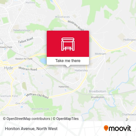 Honiton Avenue map