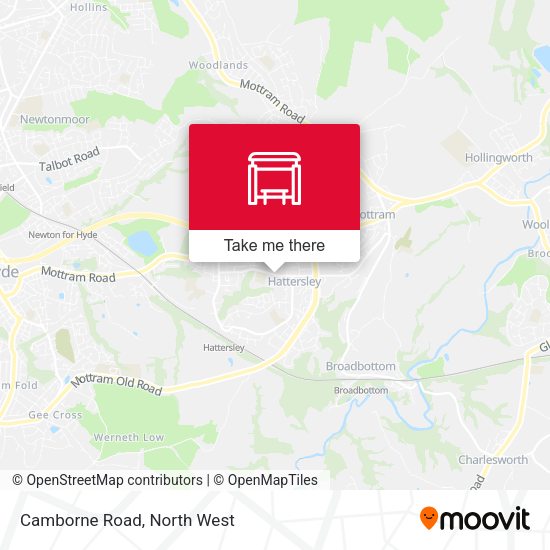 Camborne Road map