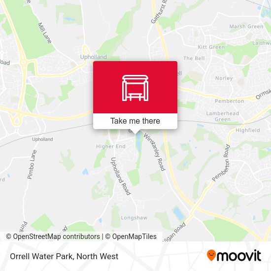 Orrell Water Park map