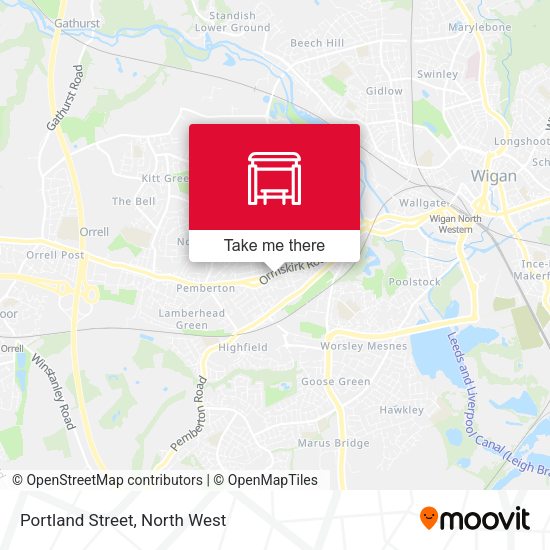 Portland Street map