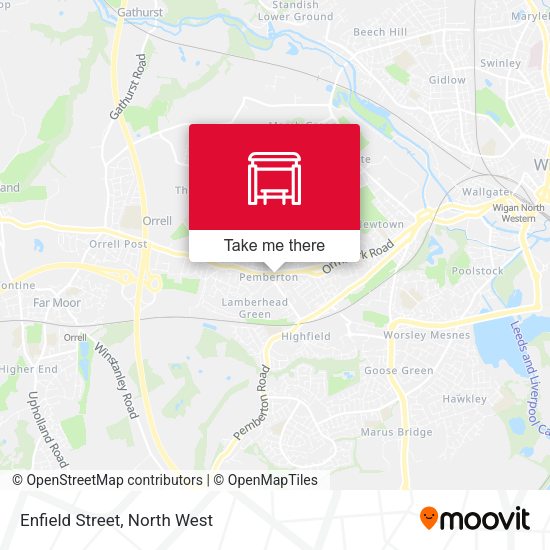 Enfield Street map