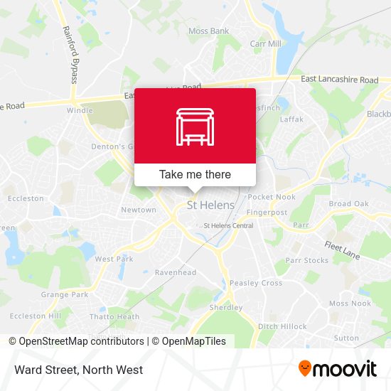 Ward Street map