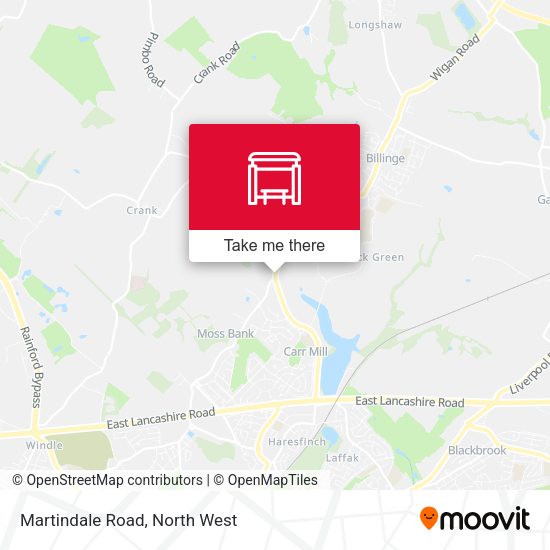Martindale Road map