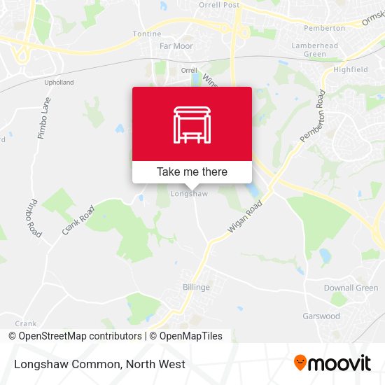 Longshaw Common map