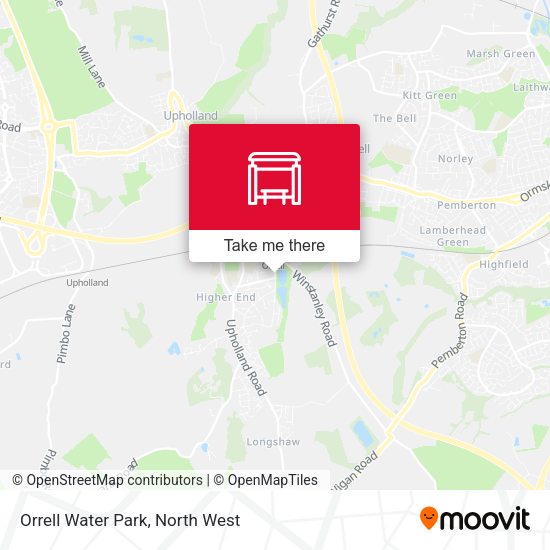 Orrell Water Park map