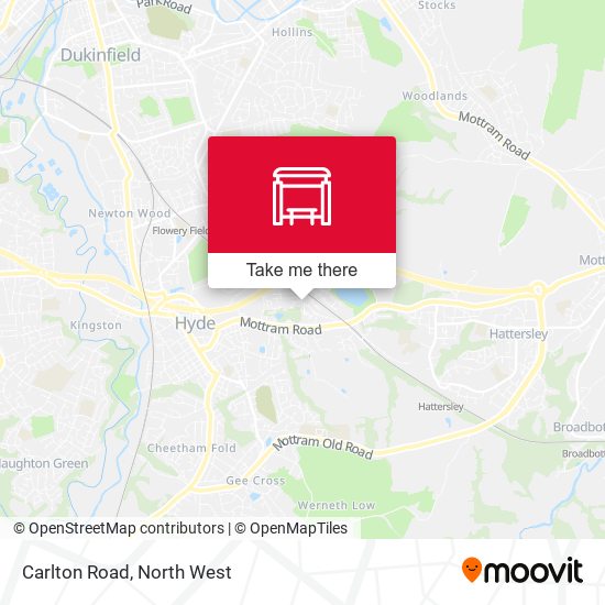 Carlton Road map