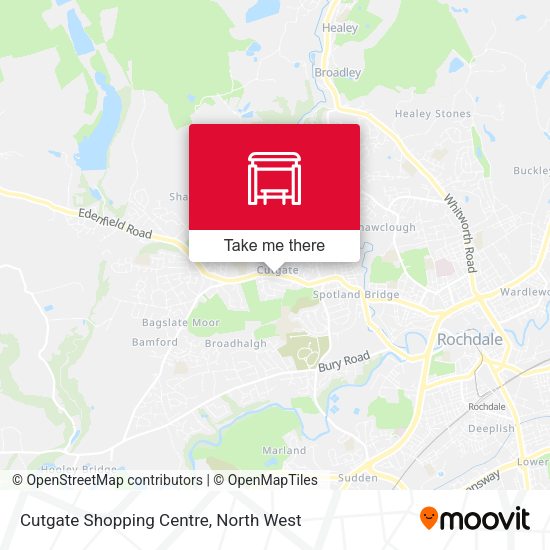 Cutgate Shopping Centre map