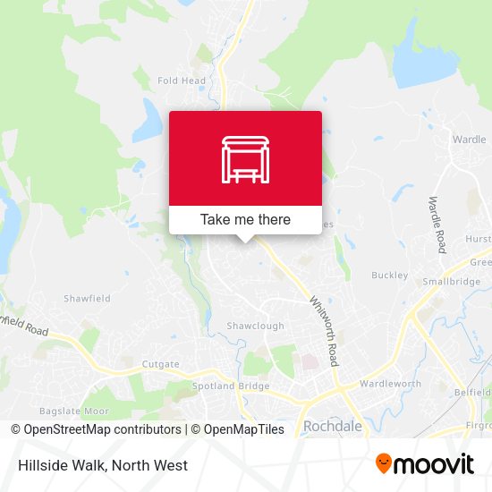 Hillside Walk map