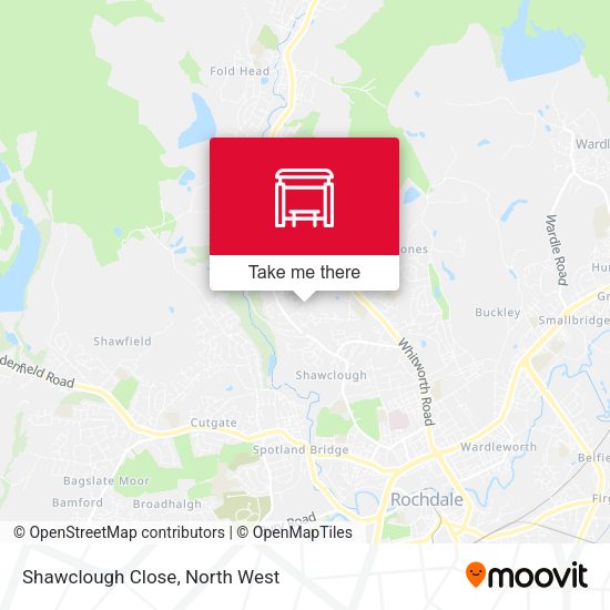 Shawclough Close map