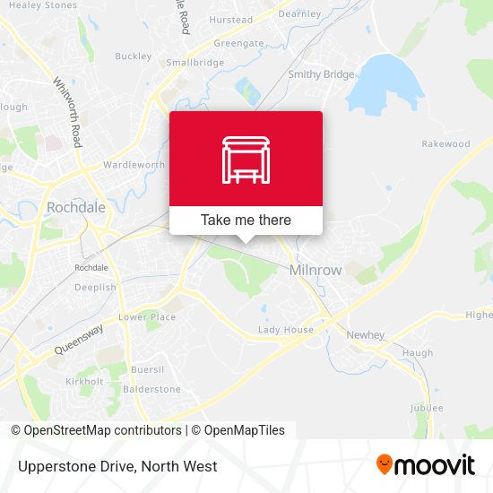 Upperstone Drive map