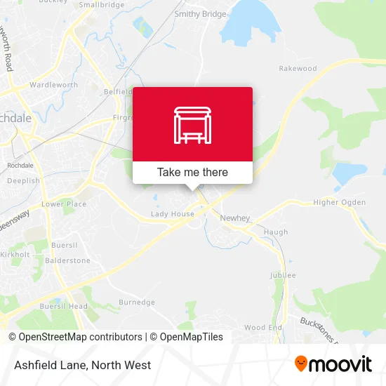 Ashfield Lane map