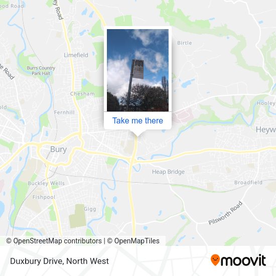 Duxbury Drive map
