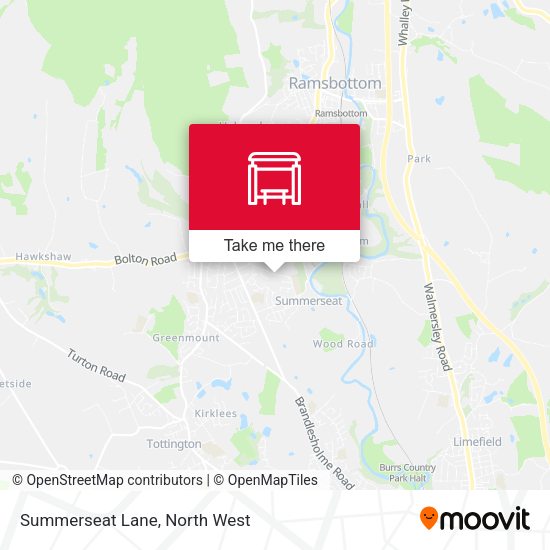 Summerseat Lane map