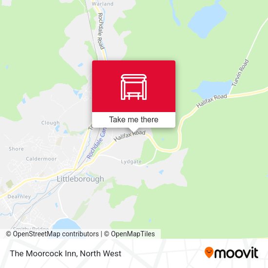 The Moorcock Inn map