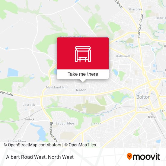 Albert Road West map