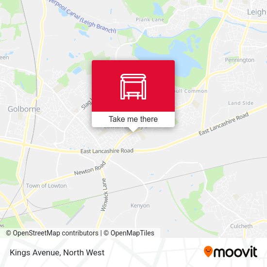 Kings Avenue map